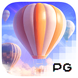Colorful game interface with balloons